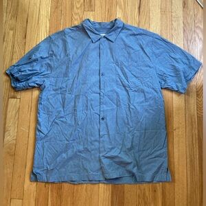 Tommy Bahama Gray Silk Shirt XL